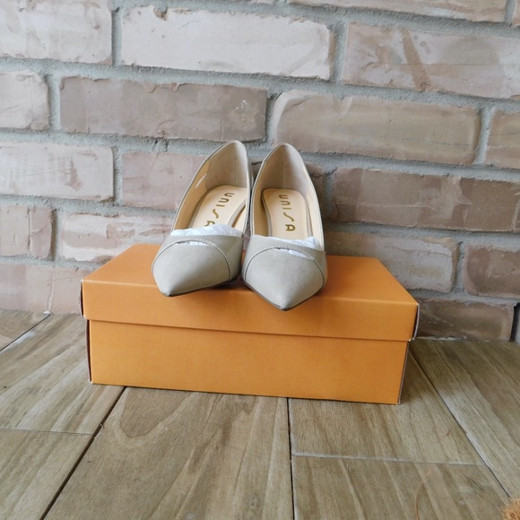 Unisa Light Brown Fabric Heels - Picture 1 of 6